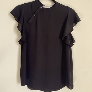 Aritzia Babaton black blouse